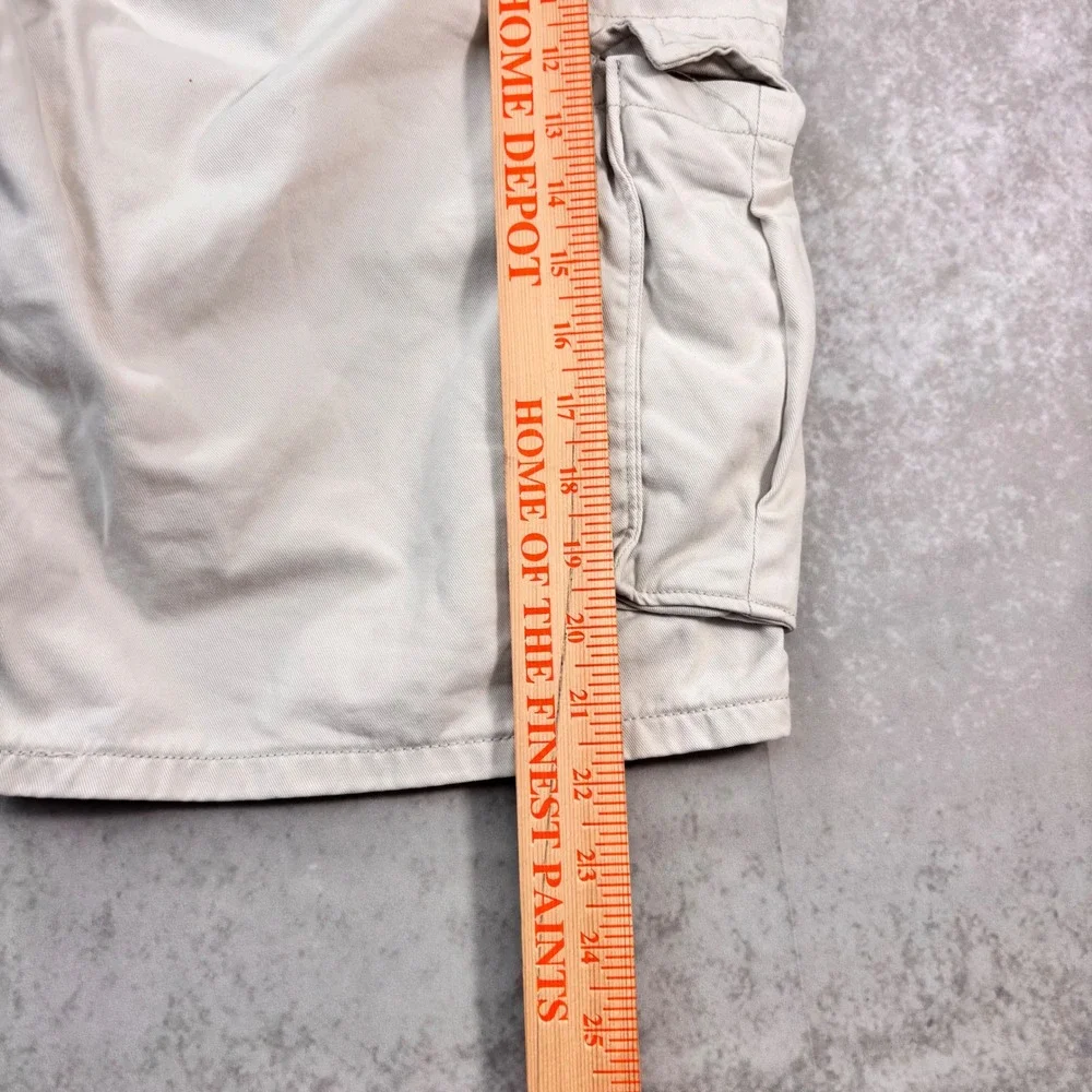 Levi's Men's White Cargo Shorts W34 Utility Y2K Streetwear